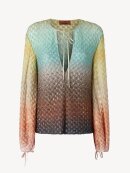 Missoni - GLIMMERBLUSE MED DYB UDSKÆRING