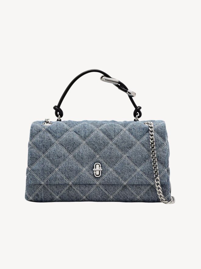 Marc Jacobs - THE QUILTED DENIM DUAL CHAIN SKULDERTASKE