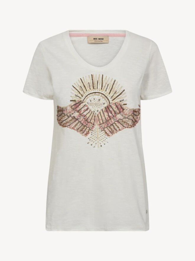 Mos Mosh - NADINE T-SHIRT POWDER PINK