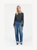 Skall Studio - LOUI BLUSE NAVY/HVID