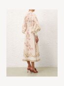 Zimmermann - HYPNOTIC BUTTONED MIDI KJOLE CREAM