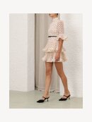 Zimmermann - PLEATED SLEEVED MINI KJOLE CREAM