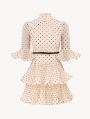 Zimmermann - PLEATED SLEEVED MINI KJOLE CREAM