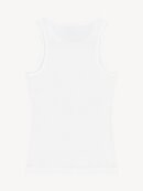 Ganni - RIB TANK TOP HVID