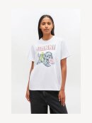 Ganni - T-SHIRT MED HVALPEPRINT HVID