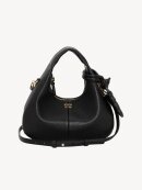 Ganni - HOBO MINI GRAINED TASKE SORT