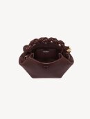 Ganni - MINI BOU BAG GRAINED COFFEE