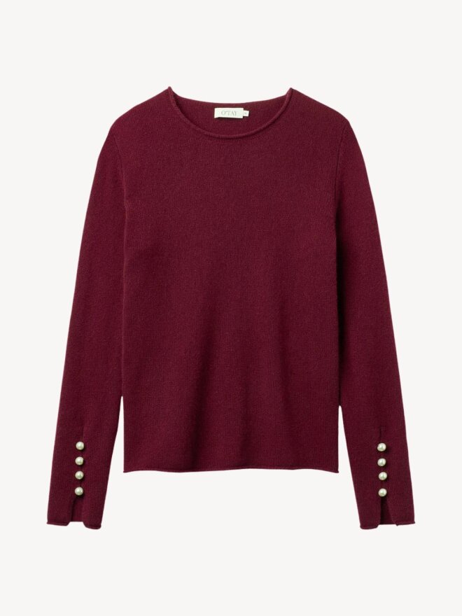 O TAY - ABBELONE SWEATER BORDEAUX