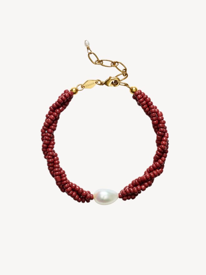 Anni Lu - RODEO ARMBÅND BURGUNDY