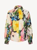 Stine Goya - GATHERED LONG SLEEVE TOP FLOWERS