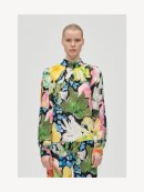 Stine Goya - GATHERED LONG SLEEVE TOP FLOWERS