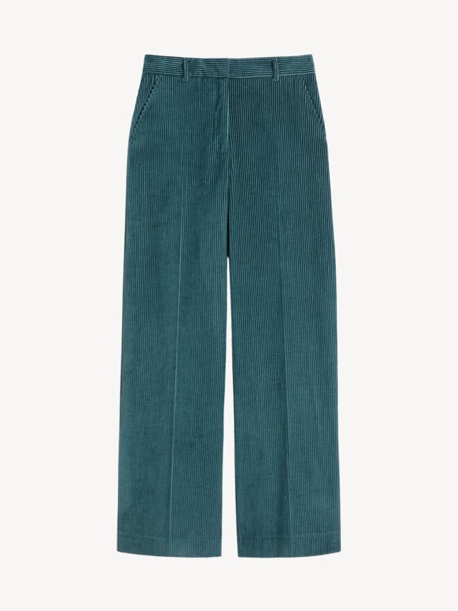 Max Mara - TANIA FLØJLSBUKS PETROL