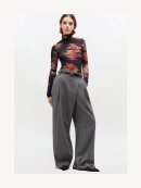 Ganni - Gråstribede bukser med krydsdetalje Ganni - Gråstribede bukser med krydsdetalje