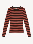 Ganni - RØDSTRIBET LANGÆRMET