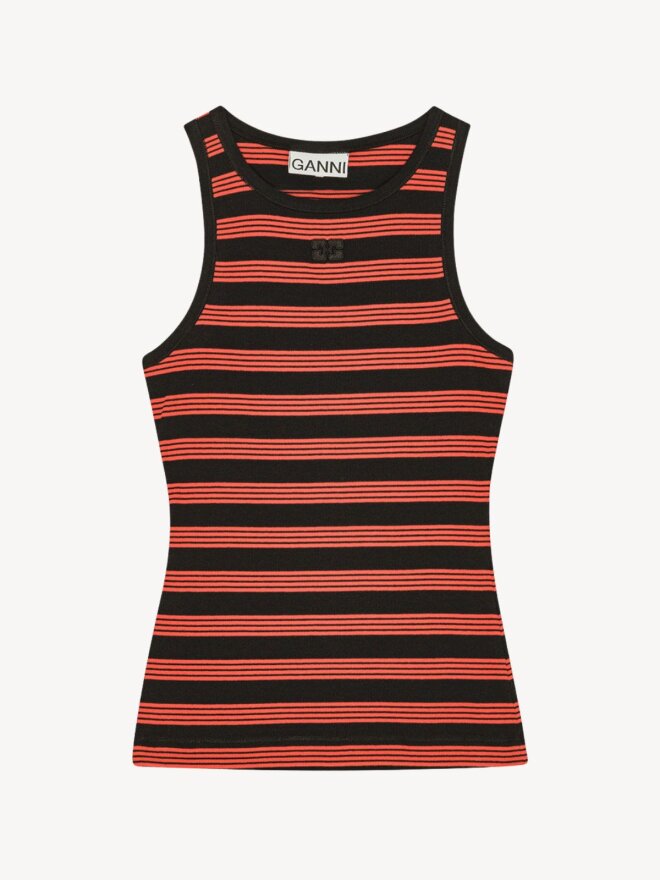 Ganni - TOP I RIB