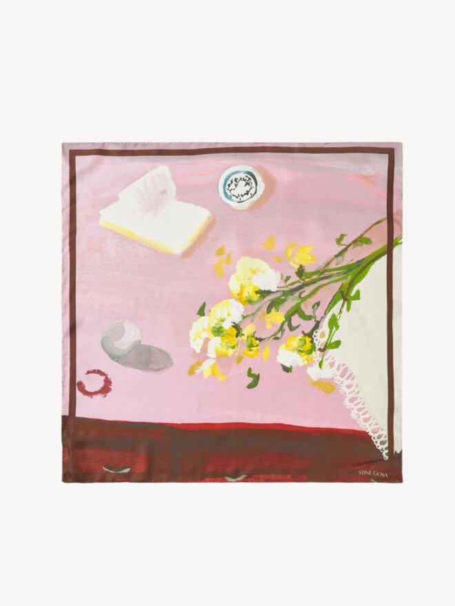 Stine Goya - MØNSTRET SILKE TØRKLÆDE