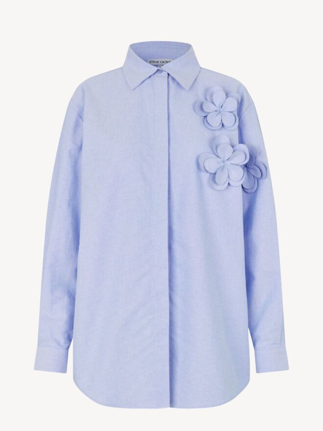 Stine Goya - SKJORTE MED BLOMSTER