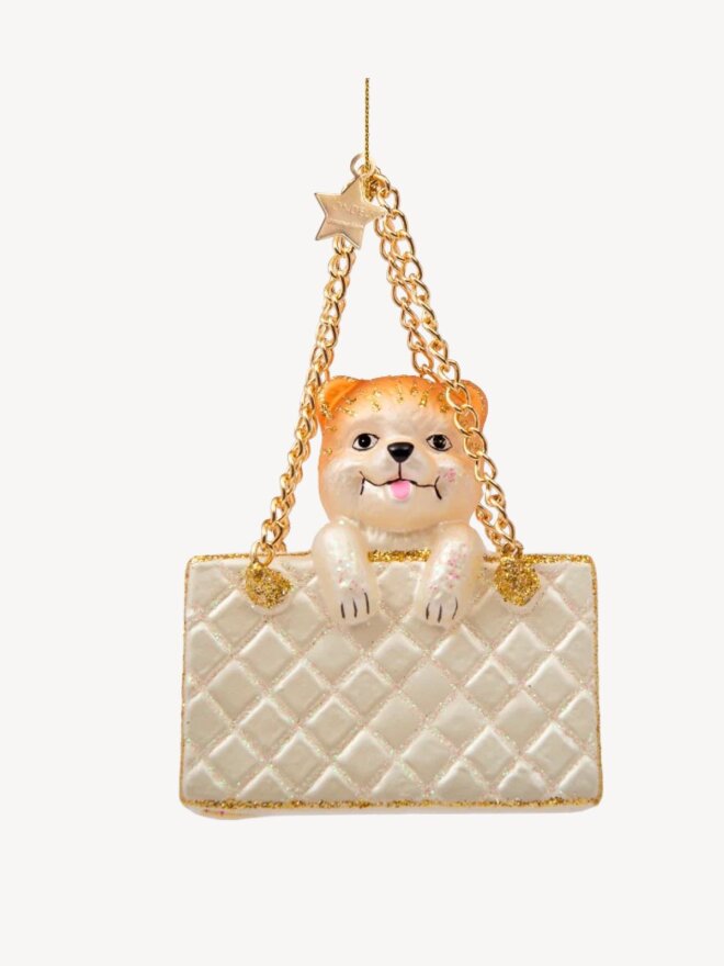 Vondels - FASHION BAG W/DOG JULEPYNT