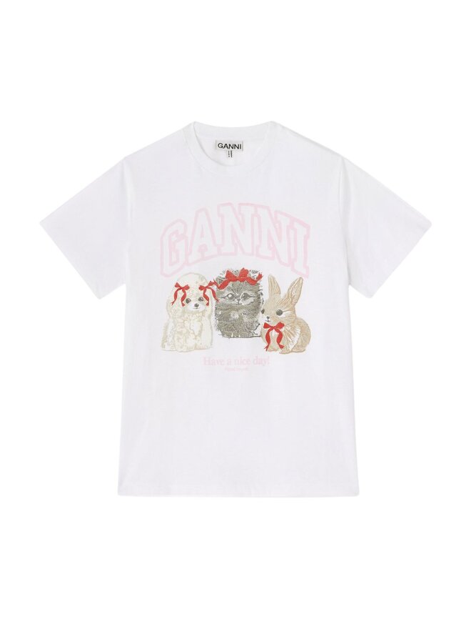 Ganni - CUTE ANIMALS T-SHIRT