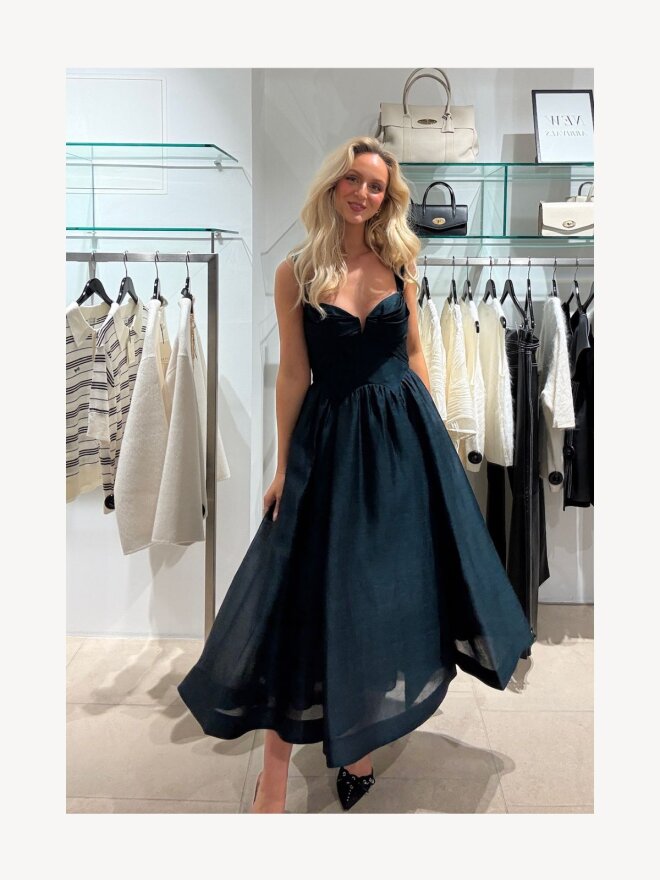 Zimmermann - DRAPE MIDI DRESS