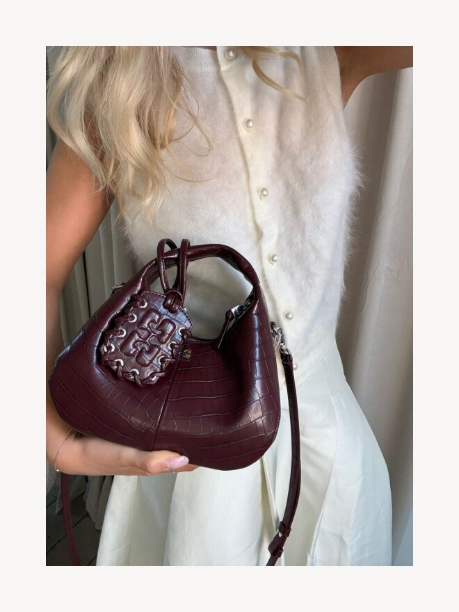 Ganni - HOBO MINI TASKE