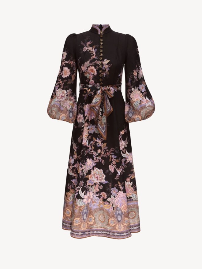 Zimmermann - Luna Button Midi Dress