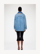 Ganni - Jakke i patchwork denim