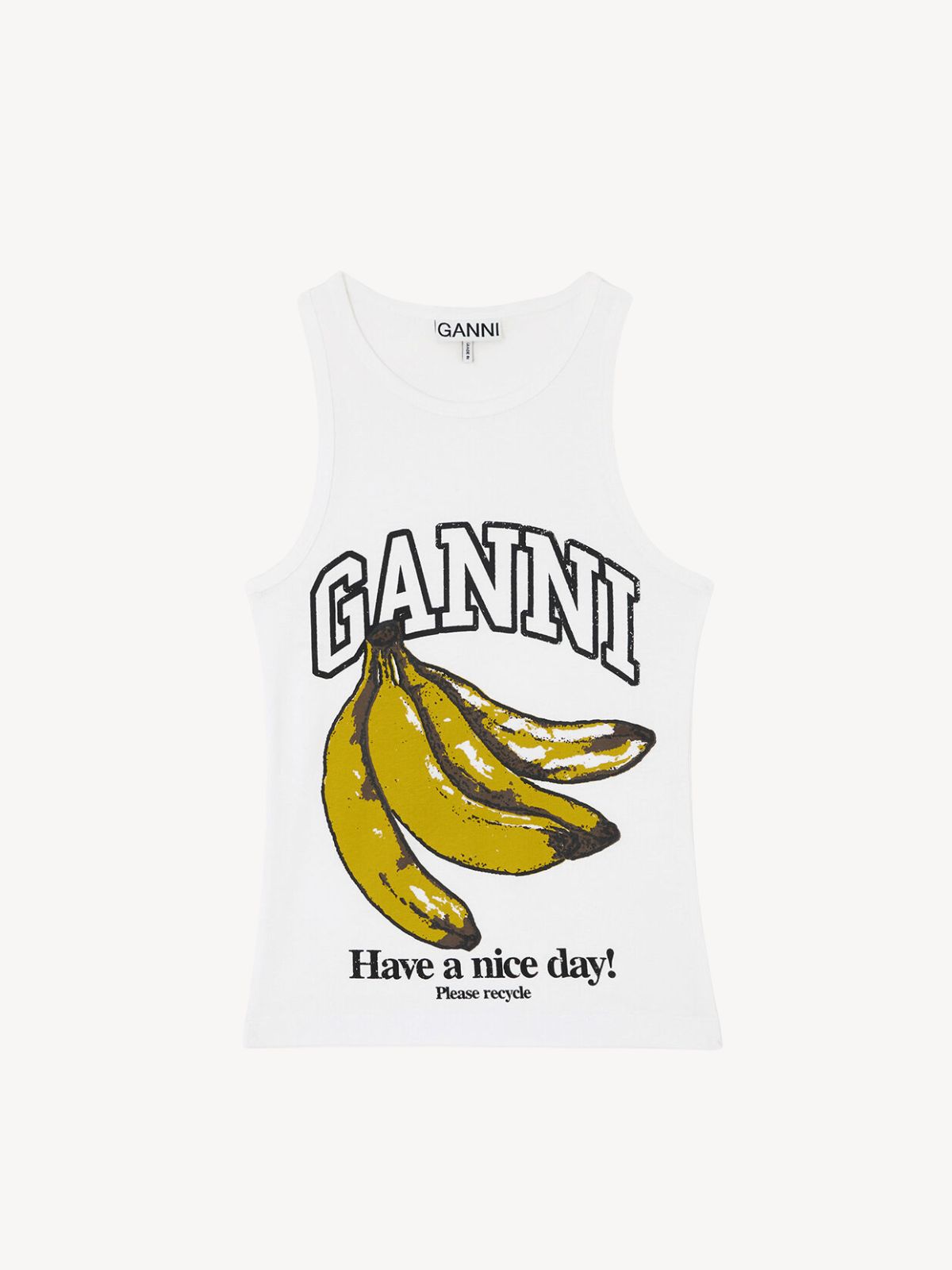 Ganni - Tanktop med banan Ganni - Tanktop med banan