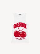 Ganni - Tanktop med kirsebær