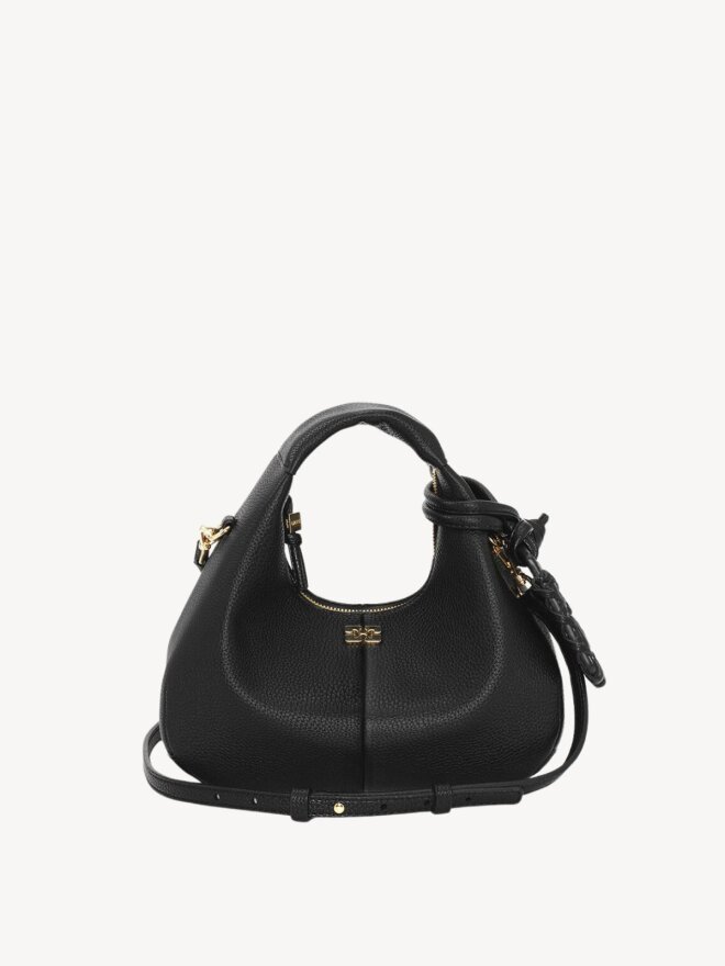 Ganni - Sort mini Hobo taske