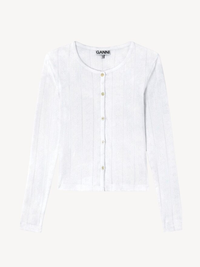 Ganni - BLONDE CARDIGAN