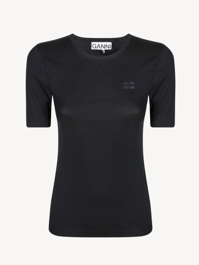 Ganni - SORT LOGO T-SHIRT