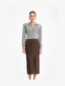 ROTATE - Wool Longleeve Polo Grey