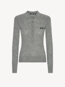 ROTATE - Wool Longleeve Polo Grey
