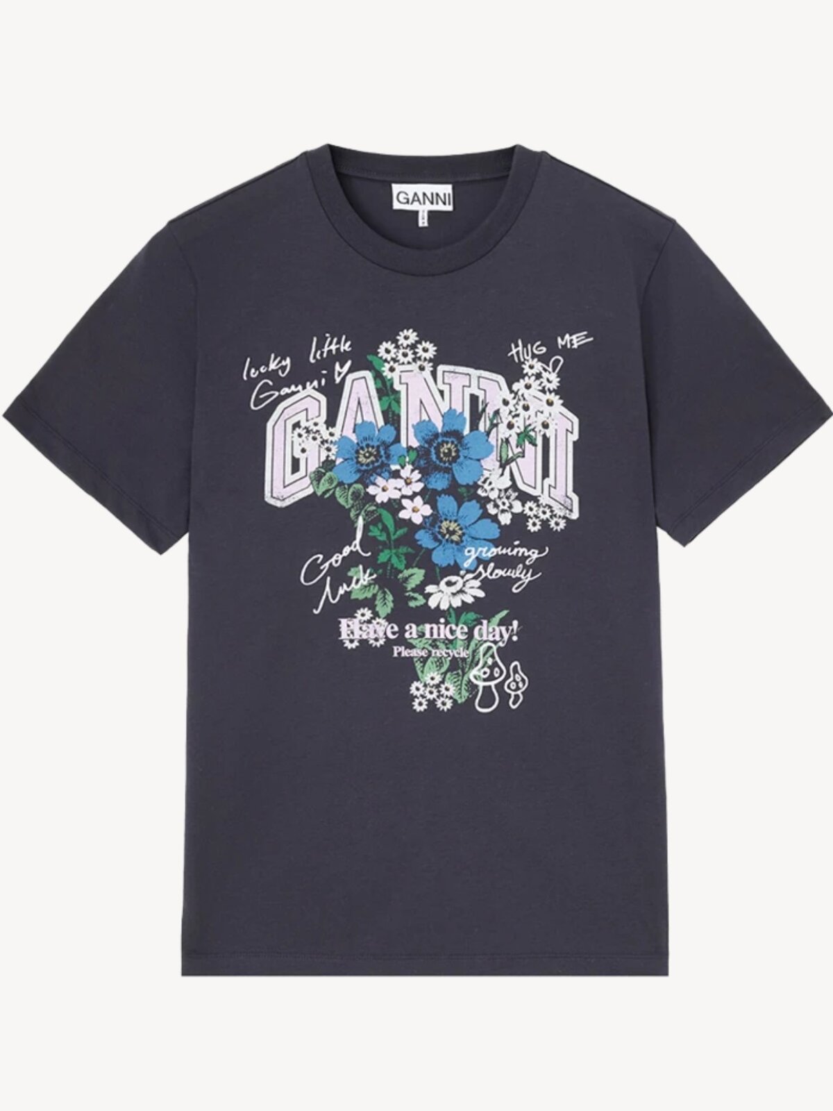 Ganni - T-SHIRT MED PRINT Ganni - T-SHIRT MED PRINT