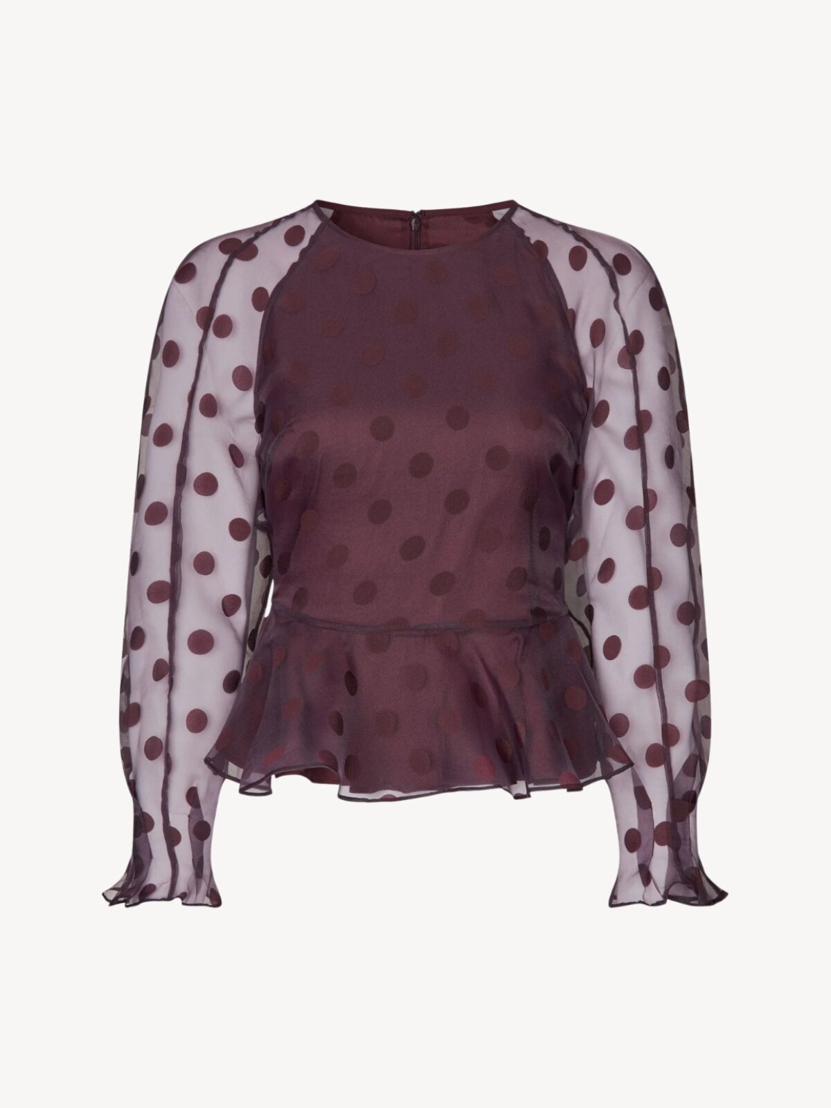 Stine Goya - ORGANZA PEPLUMTOP I POLKA Stine Goya - ORGANZA PEPLUMTOP I POLKA