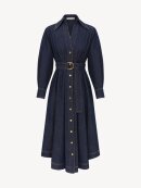 Zimmermann - DENIM MIDI SHIRT KJOLE Zimmermann - DENIM MIDI SHIRT KJOLE