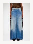 Ganni - Baggy jeans i patchwork denim