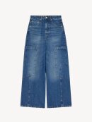 Ganni - Baggy cargo jeans i rigid denim