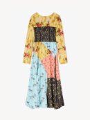 Ganni - Kjole i multifarvet printet silke
