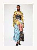 Ganni - Kjole i multifarvet printet silke