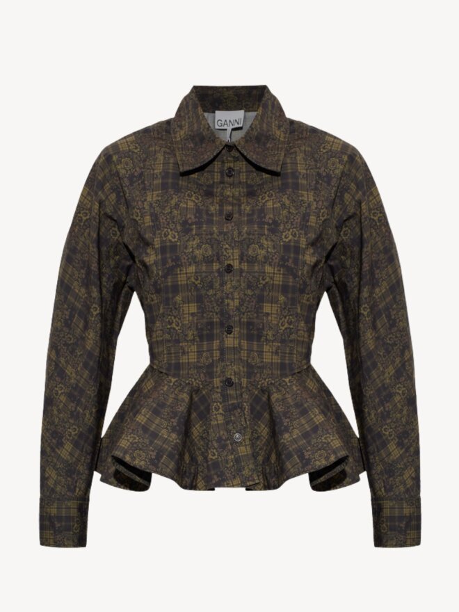 Ganni - PEPLUM TOP