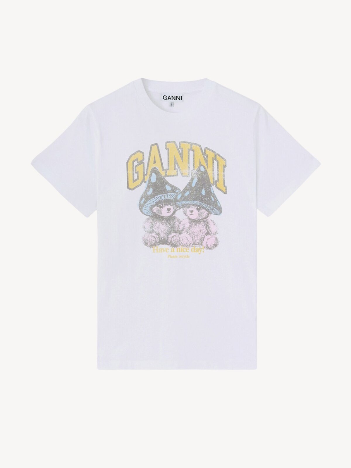 Ganni - T-SHIRT MED PRINT Ganni - T-SHIRT MED PRINT