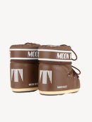 MOON BOOT - ICON LOW BROWN NYLON BOOTS