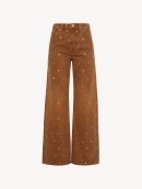 Ulla Johnson - The Willow Embellished Wide Leg Jean Ulla Johnson - The Willow Embellished Wide Leg Jean
