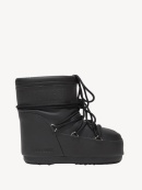 MOON BOOT - ICON LOW BLACK RUBBER BOOTS