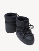 MOON BOOT - ICON LOW BLACK RUBBER BOOTS