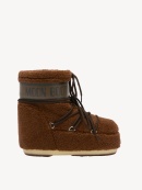 MOON BOOT - ICON LOW BROWN FLEECE BOOTS