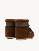 MOON BOOT - ICON LOW BROWN FLEECE BOOTS