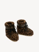 MOON BOOT - ICON LOW LEOPARD PRINT FLEECE BOOTS